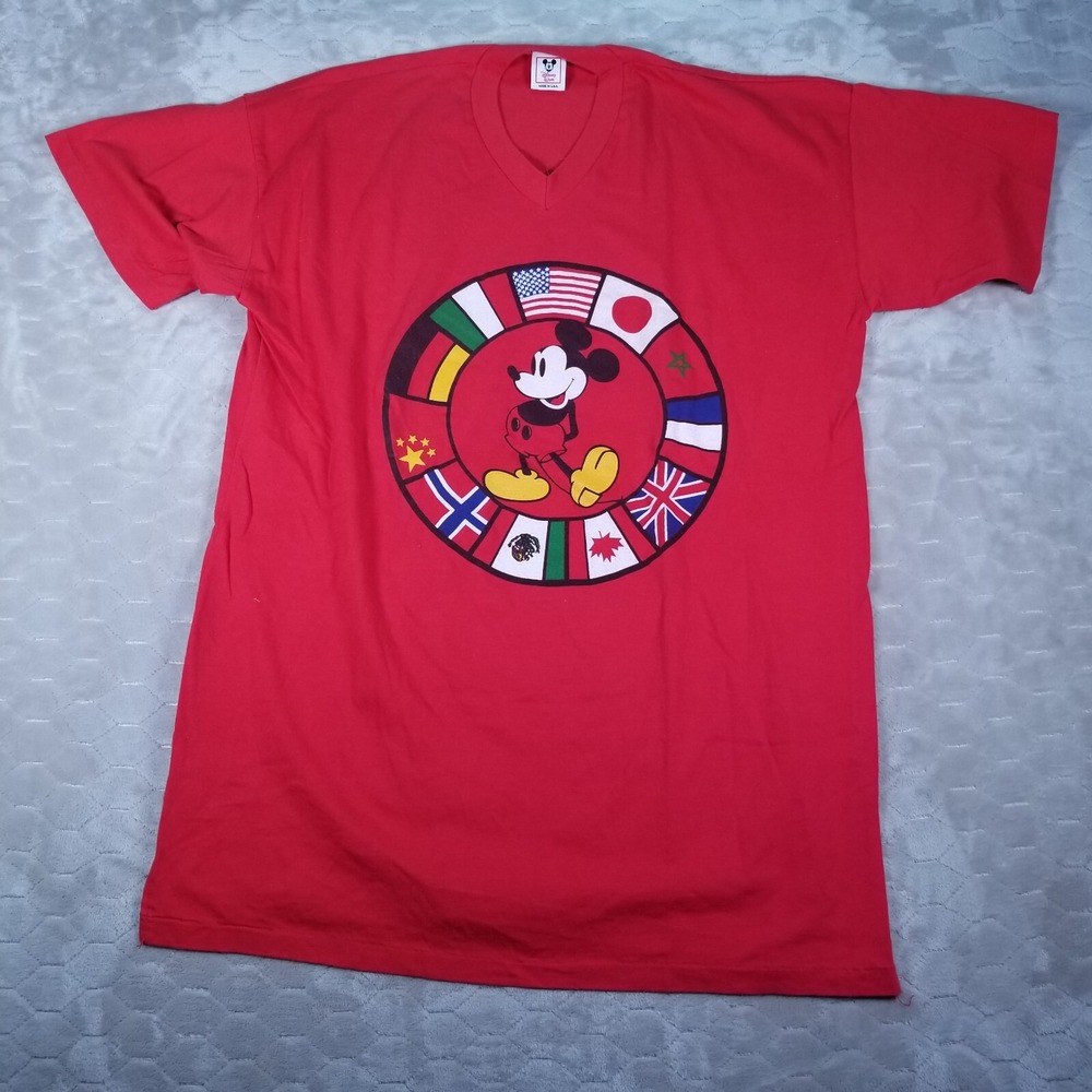 VTG Disney Wear Long‎ Sleep Shirt Mickey Mouse Sz XL Single Stitch
